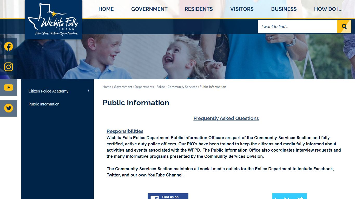 Public Information | Wichita Falls, TX - Official Website